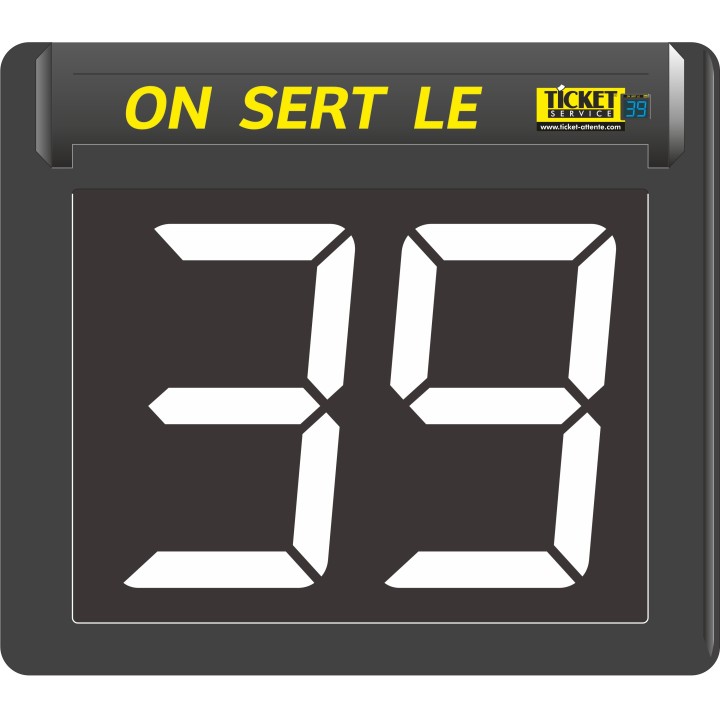 Afficheur seul à 2 chiffres avec segments lumineux LED (disponible en 6 couleurs)