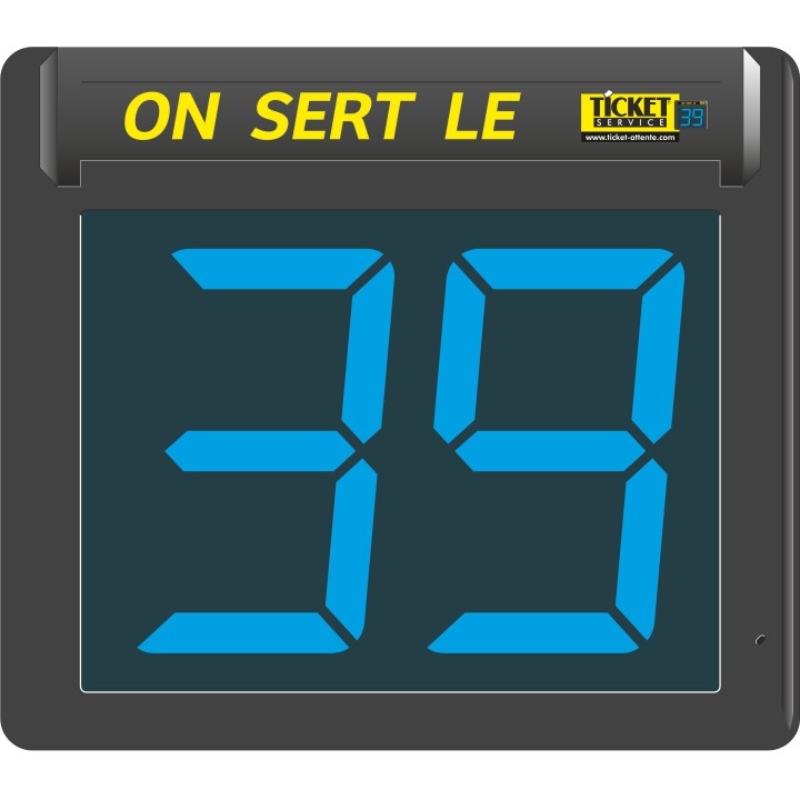 Afficheur seul à 2 chiffres avec segments lumineux LED (disponible en 6 couleurs)