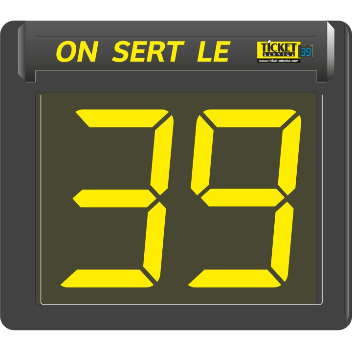 Afficheur seul à 2 chiffres avec segments lumineux LED (disponible en 6 couleurs)