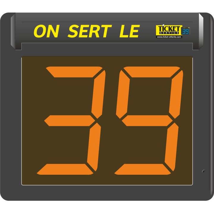 Afficheur seul à 2 chiffres avec segments lumineux LED (disponible en 6 couleurs)