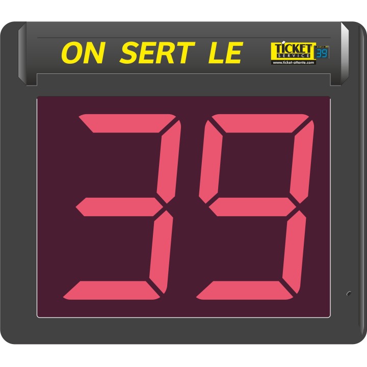 Afficheur seul à 2 chiffres avec segments lumineux LED (disponible en 6 couleurs)