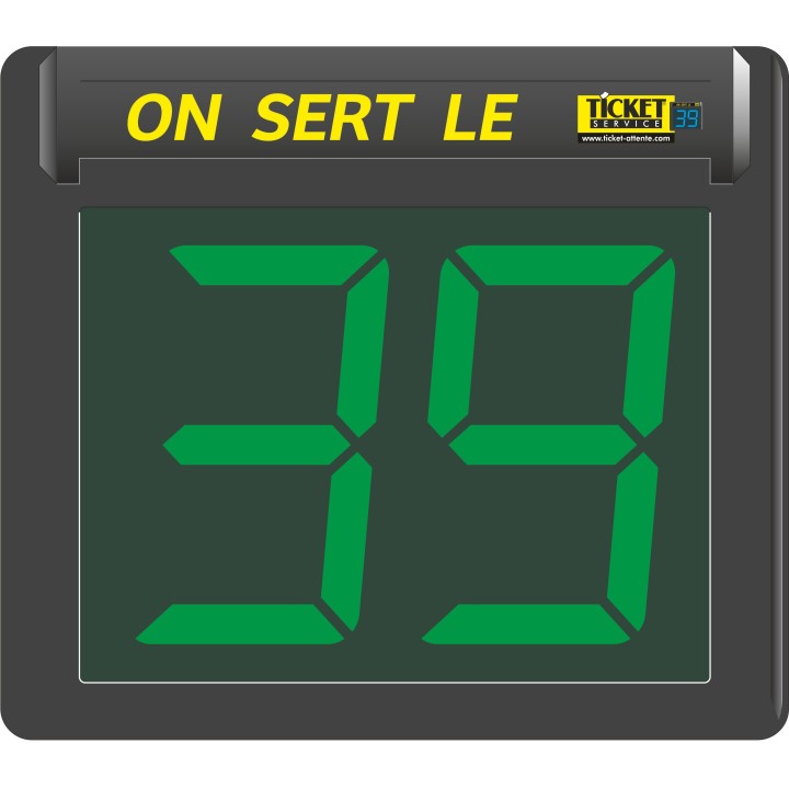 Afficheur seul à 2 chiffres avec segments lumineux LED (disponible en 6 couleurs)
