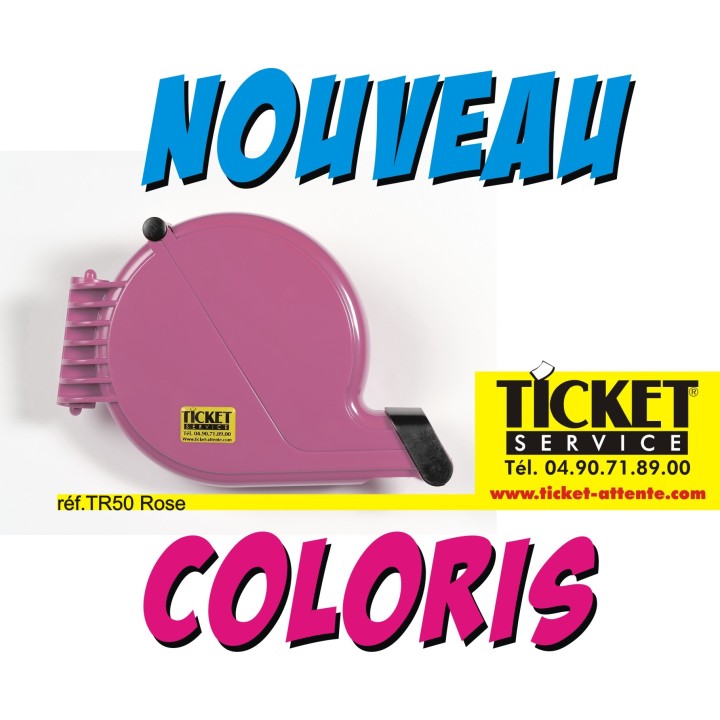 Distributeur de Tickets disponible en 8 couleurs pour gestion de file d'attente