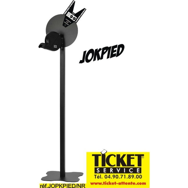JOKPIED - Pied mobile Noir STANDARD (130 cm) pour Distributeur de Tickets  - Distributeur NON INCLUS