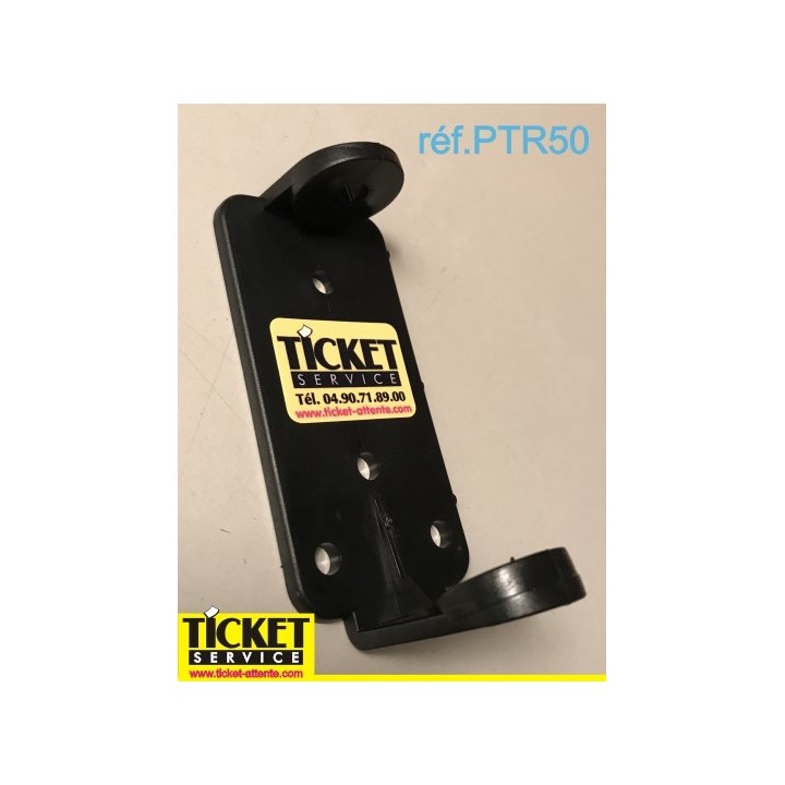Patte de Fixation -Noire - pour Distributeur de Tickets, sur JOKPIED, ou Mural.