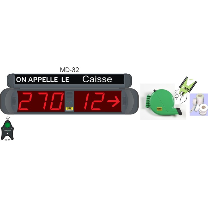 PACK MULTIPoint de gestion d'attente pour PHARMACIES, configurable jusqu' à 15 Guichets