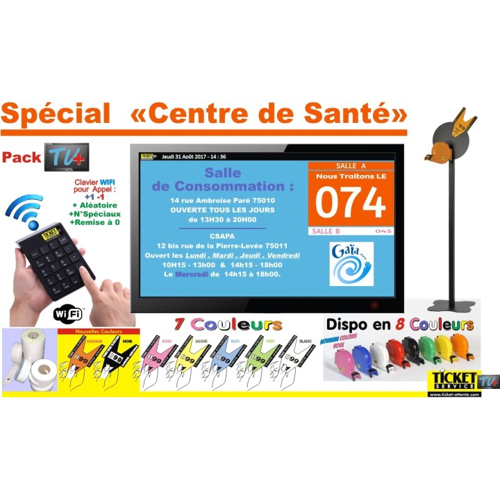 PACK TV+ - Gestion de file d'attente pour Services Publics et Administration - Ecran TV NON Fourni